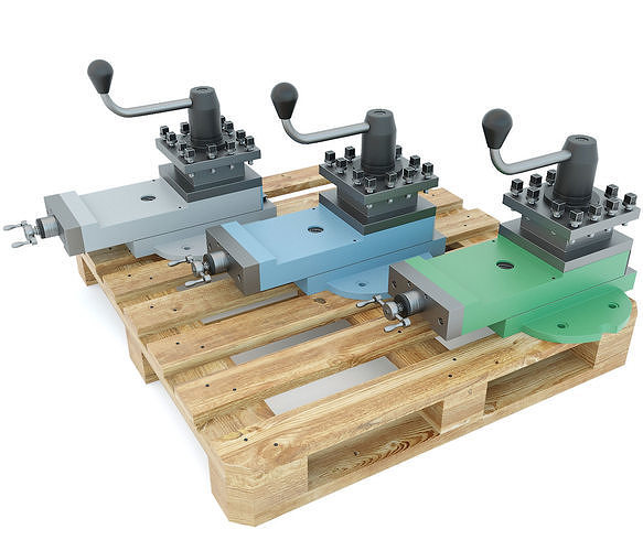 Turning machine tool - Support spare part 3D model