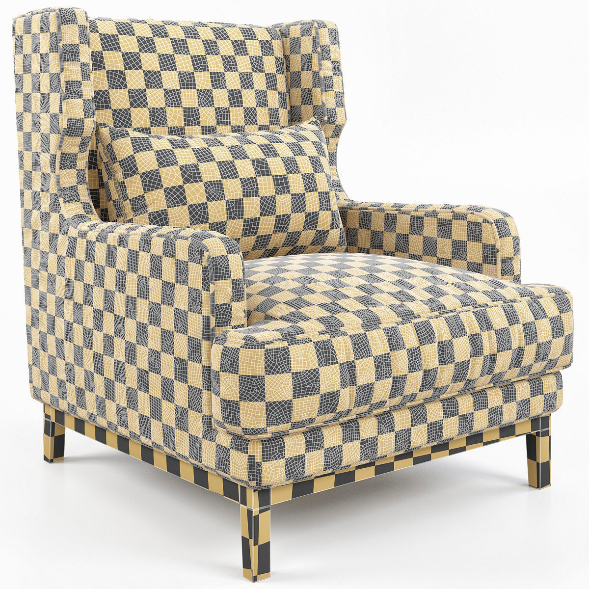 Porada Camille Armchair 3d models Low-poly 3D model_2