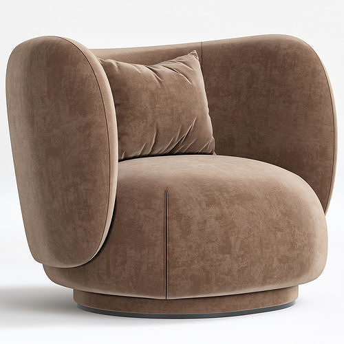 Rico armchair by Ferm Living 3d models Low-poly 3D model