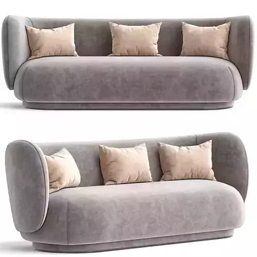 Rico Sofa 3 and 4 by seater by ferm Living 3d model Low-poly 3D model