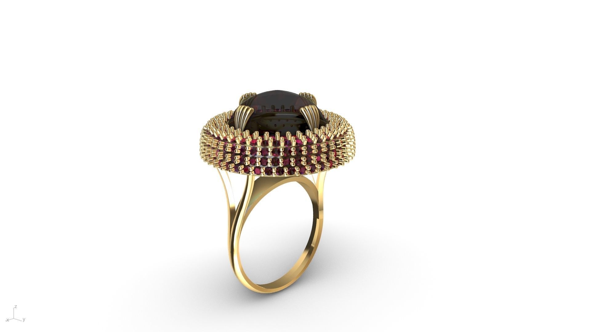 dome ring stl verified  3D print model_6