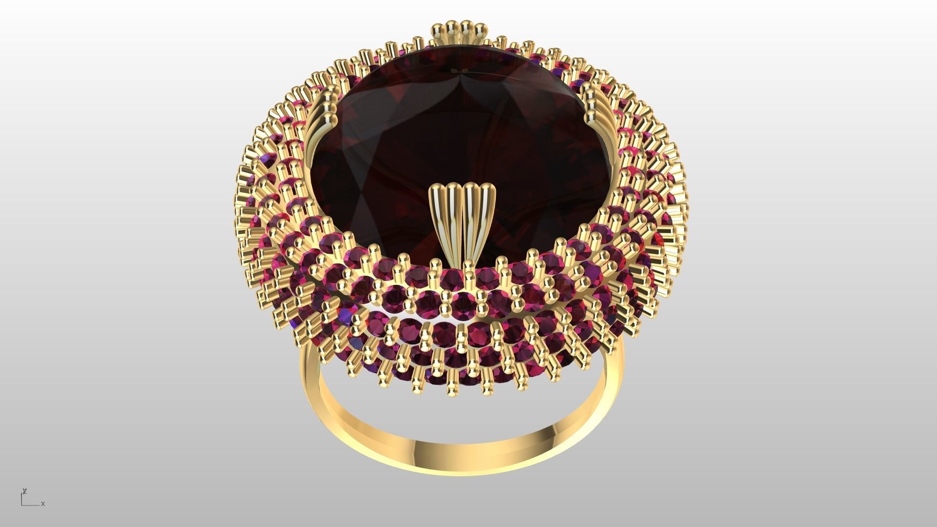 dome ring stl verified  3D print model_23