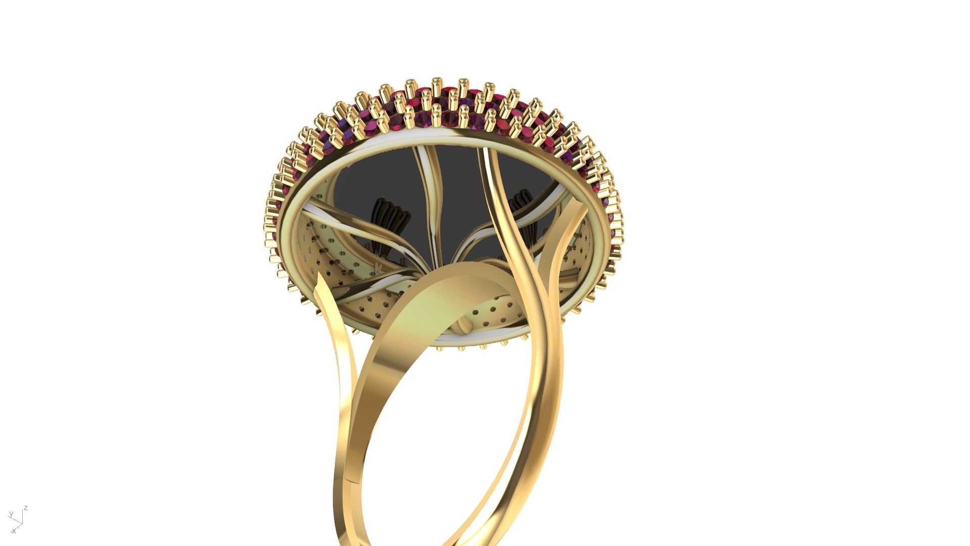 dome ring stl verified  3D print model_15