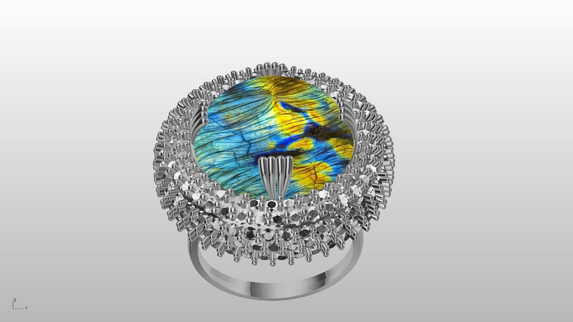 dome ring stl verified  3D print model_30