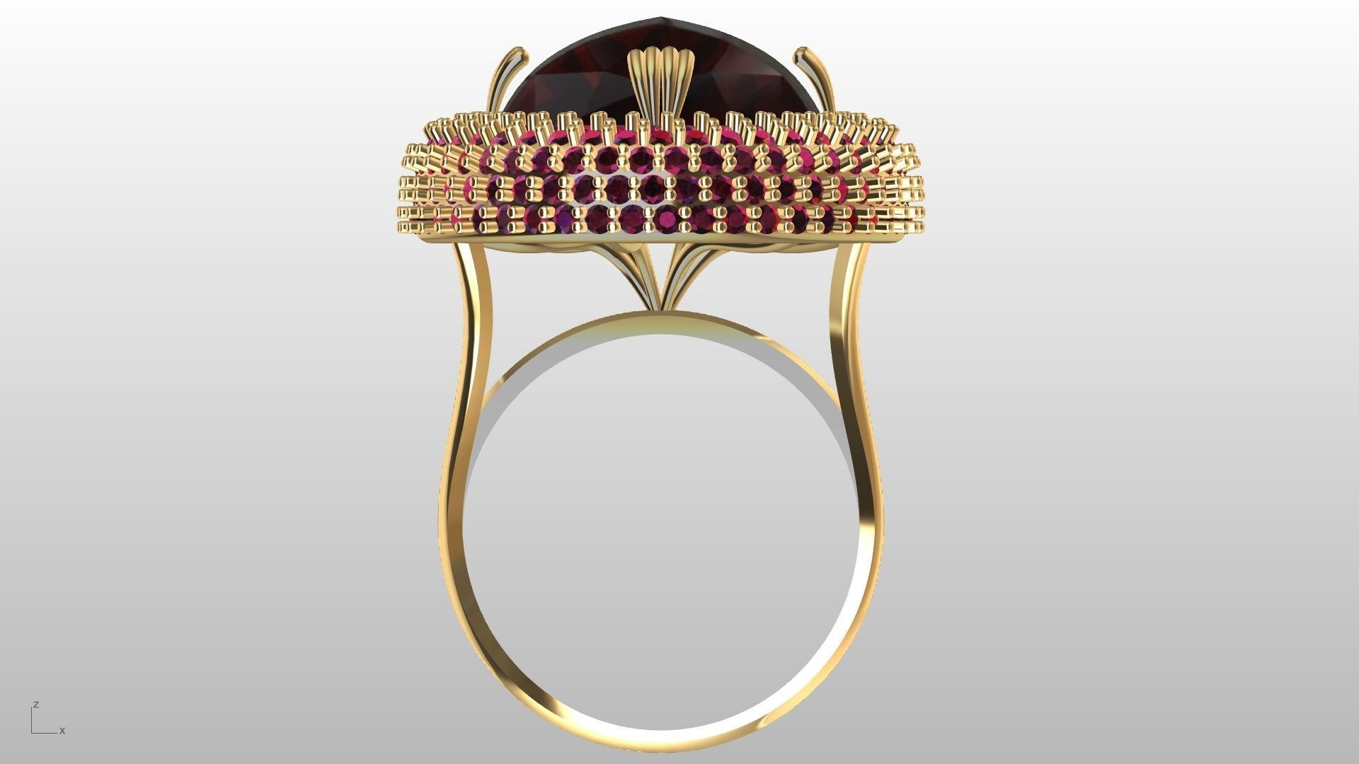 dome ring stl verified  3D print model_24