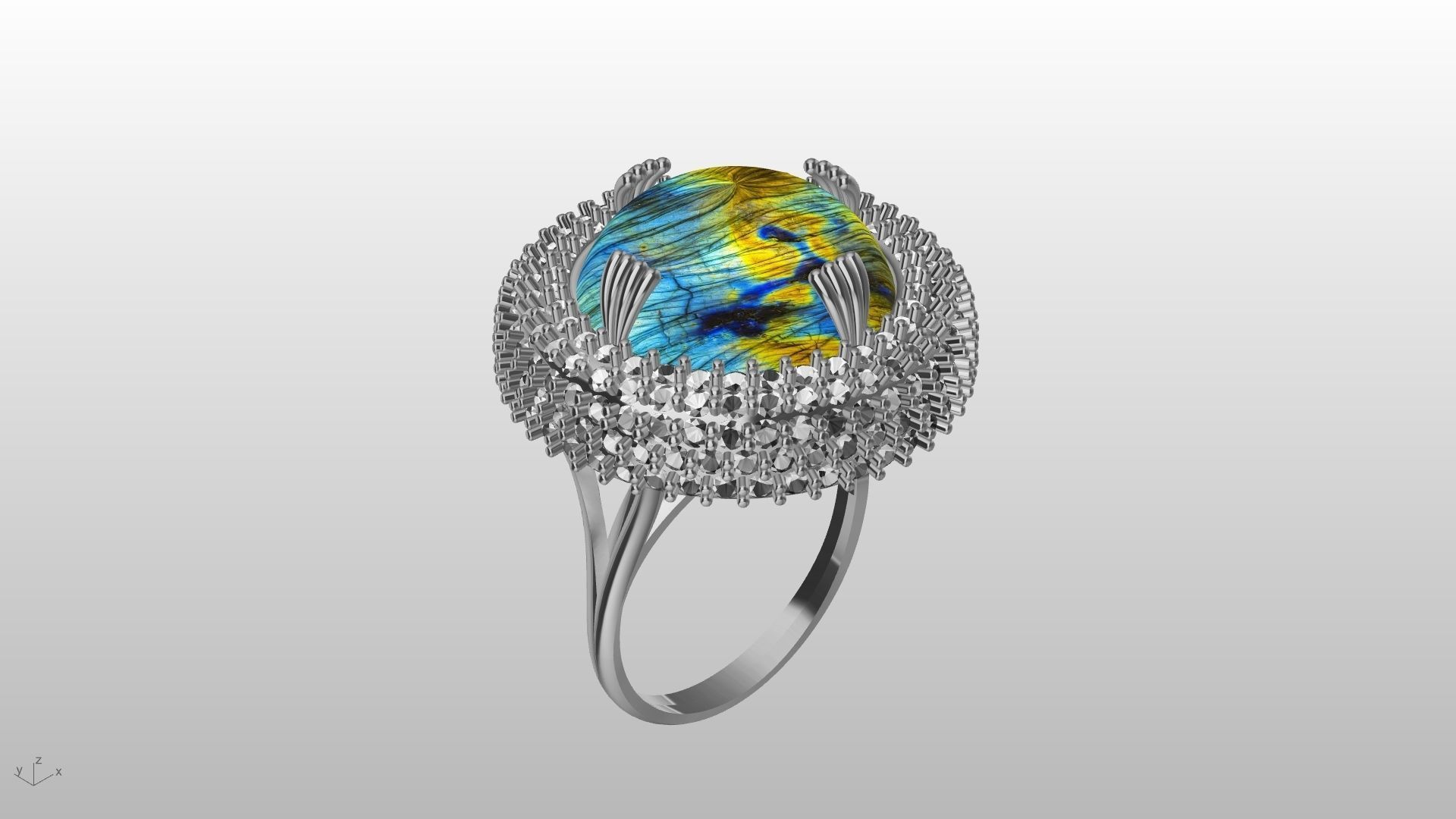 dome ring stl verified  3D print model_31