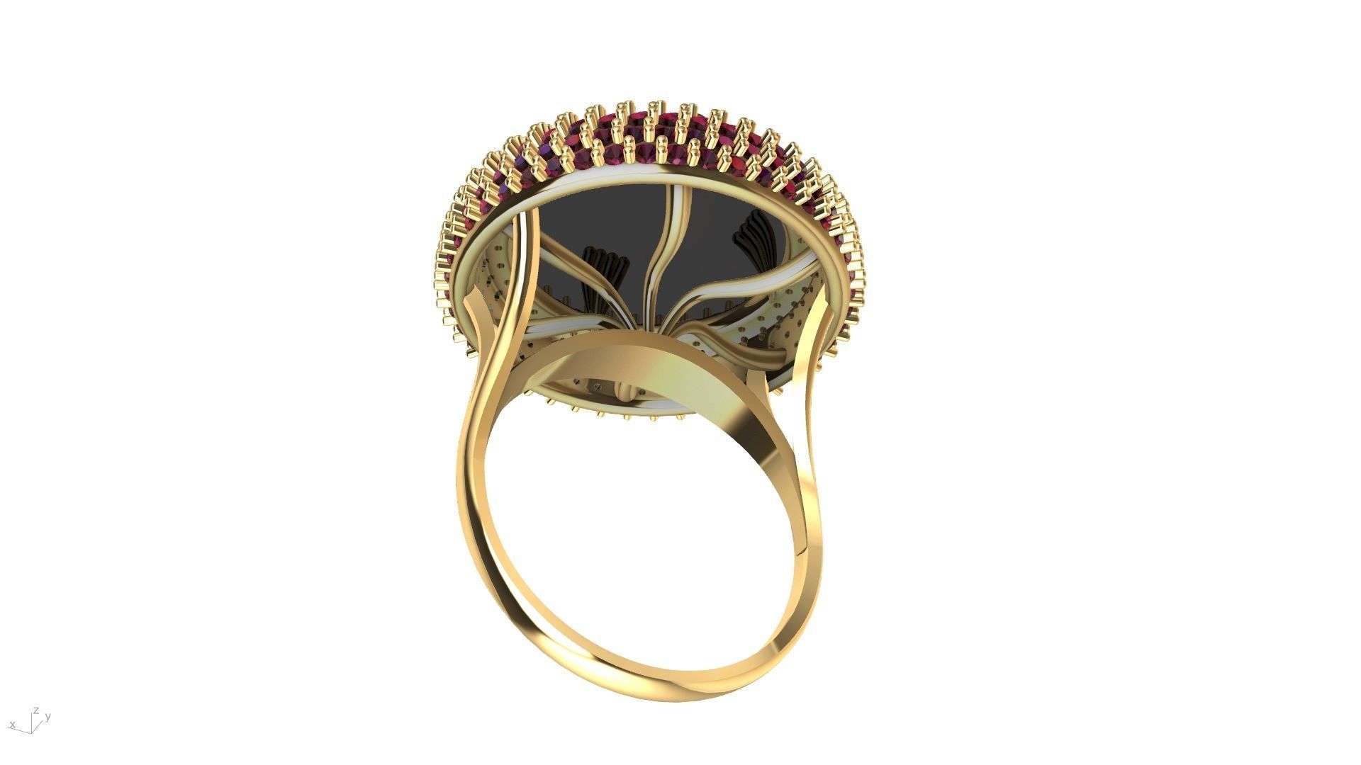 dome ring stl verified  3D print model_4