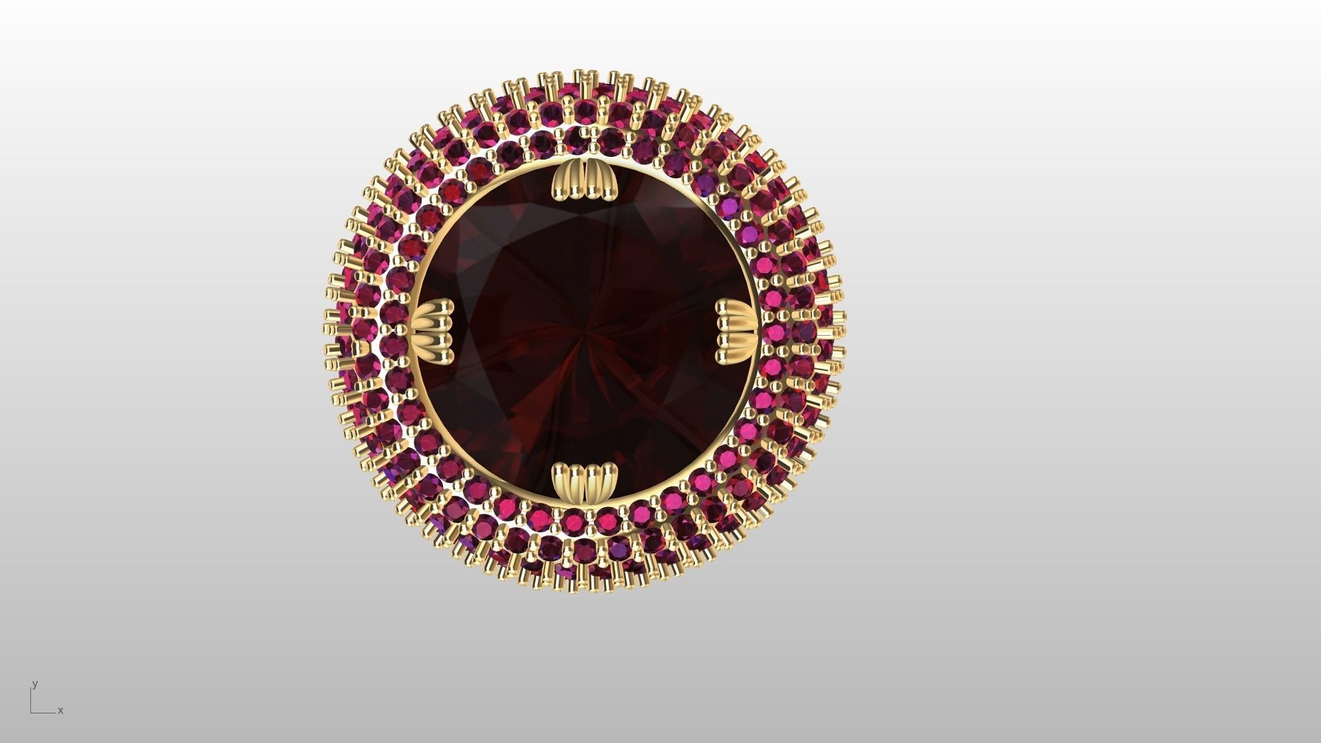 dome ring stl verified  3D print model_1