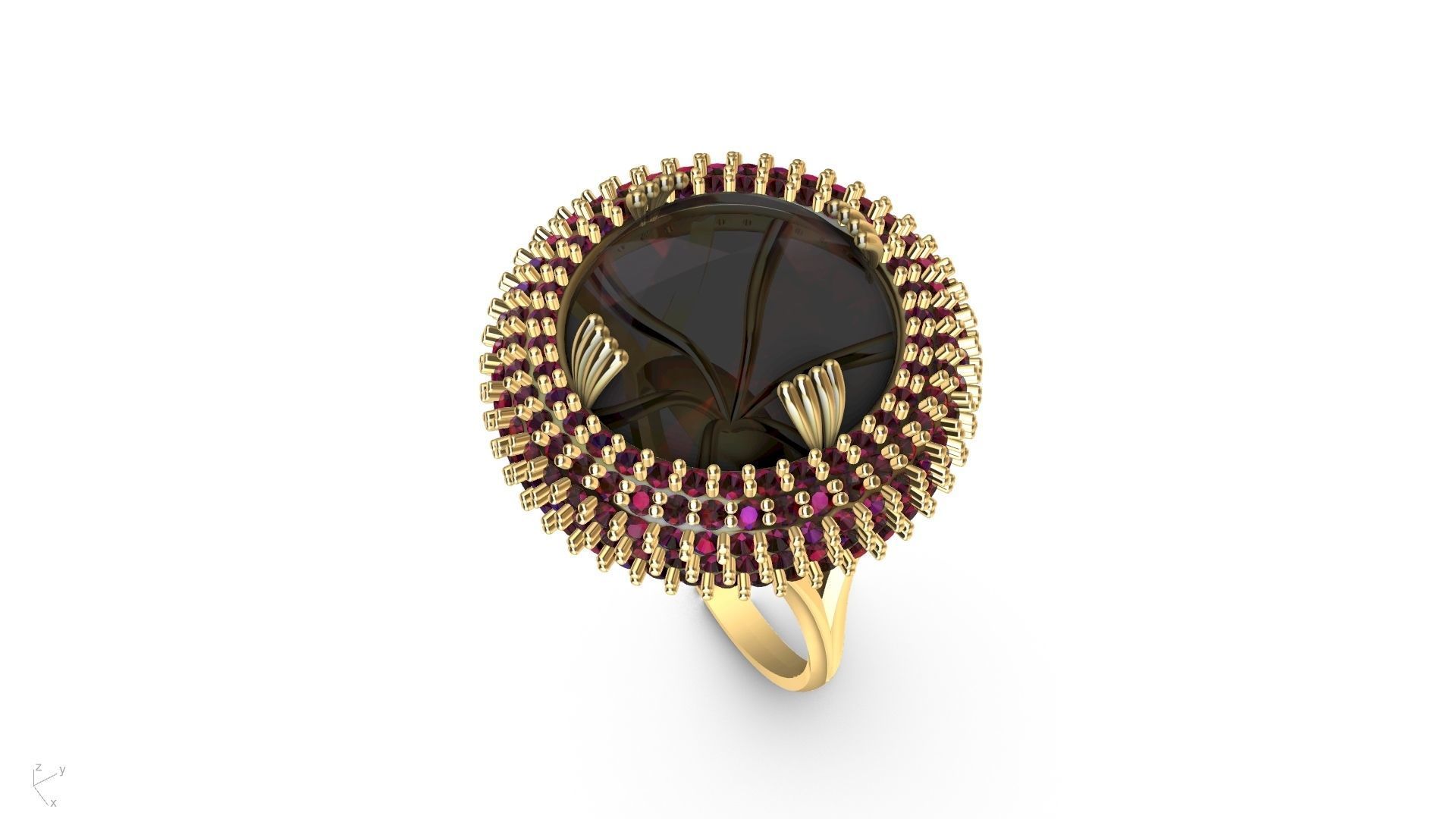 dome ring stl verified  3D print model_14