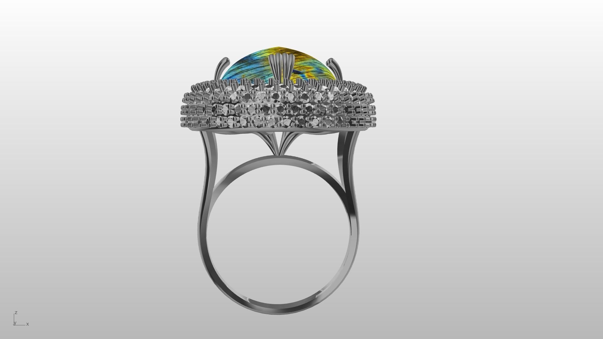 dome ring stl verified  3D print model_29