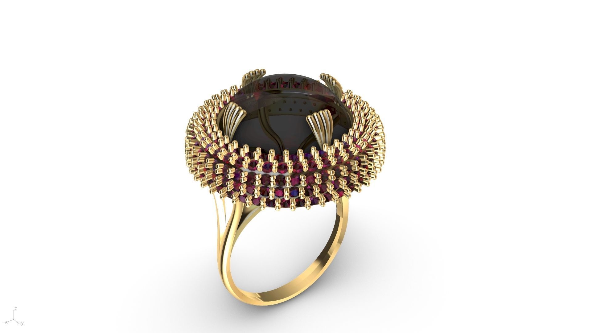 dome ring stl verified  3D print model_5