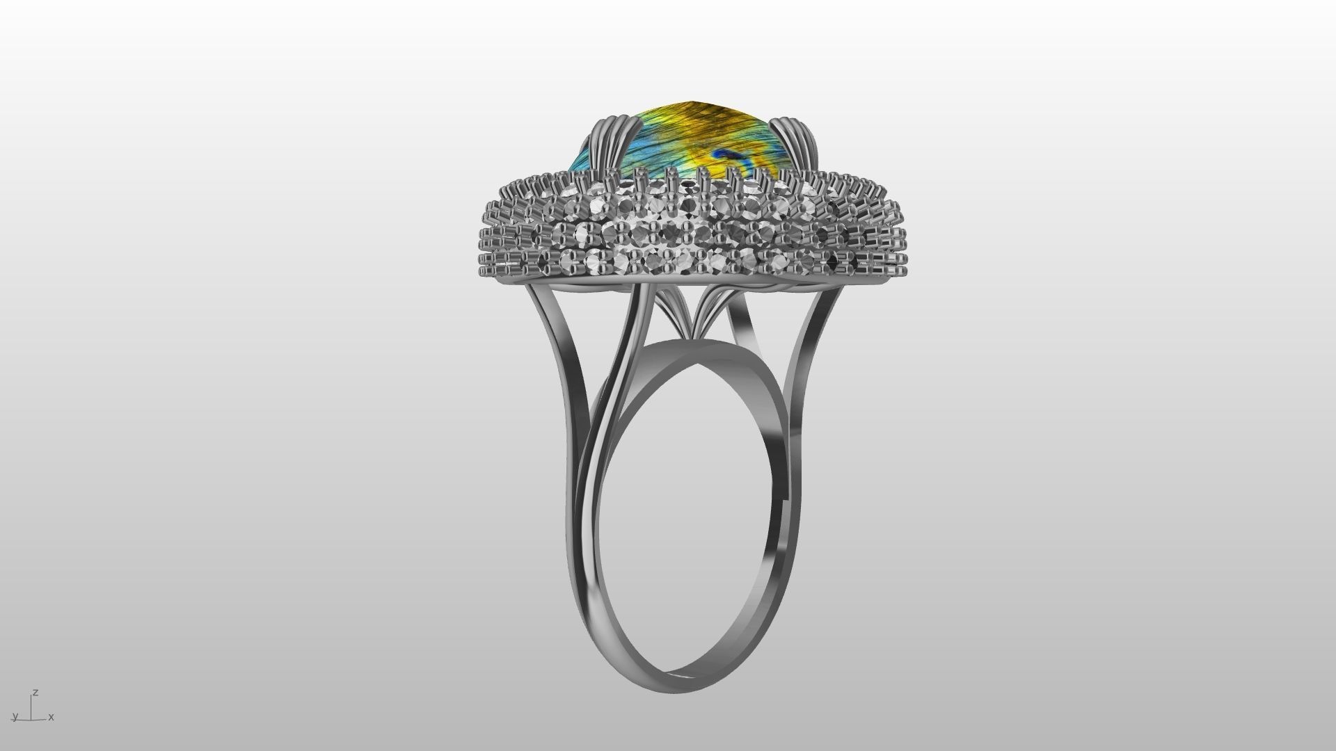 dome ring stl verified  3D print model_28