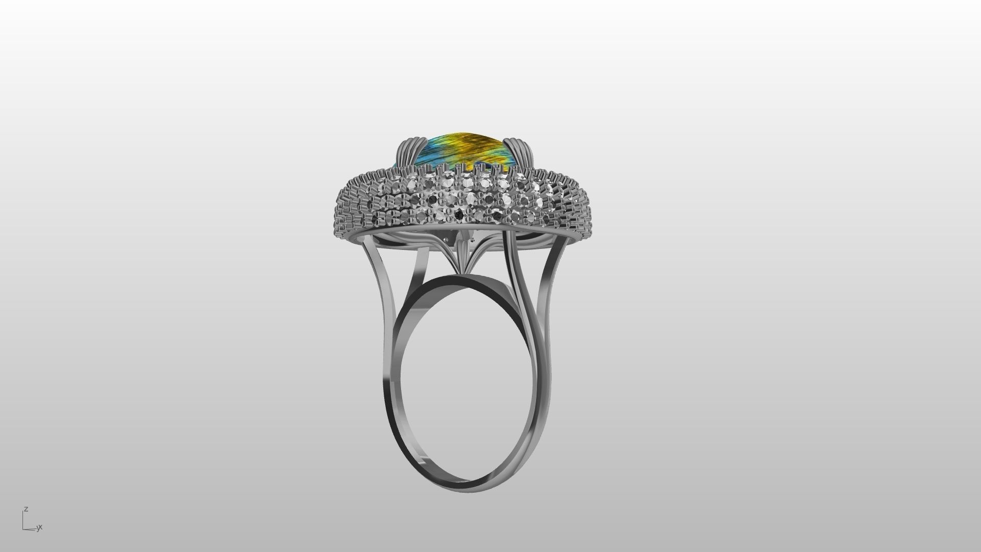 dome ring stl verified  3D print model_27