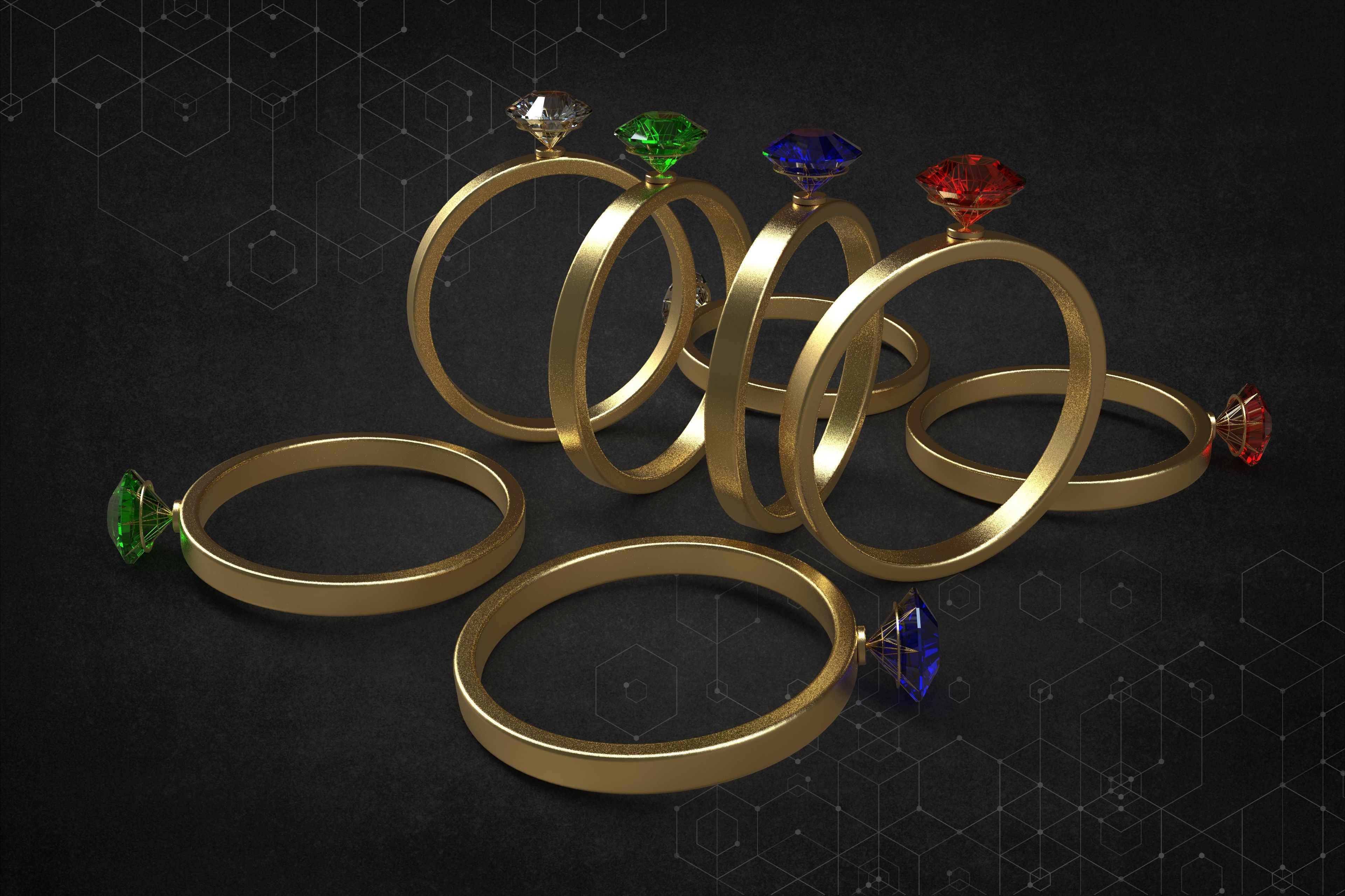 Ring Five 3D model_1