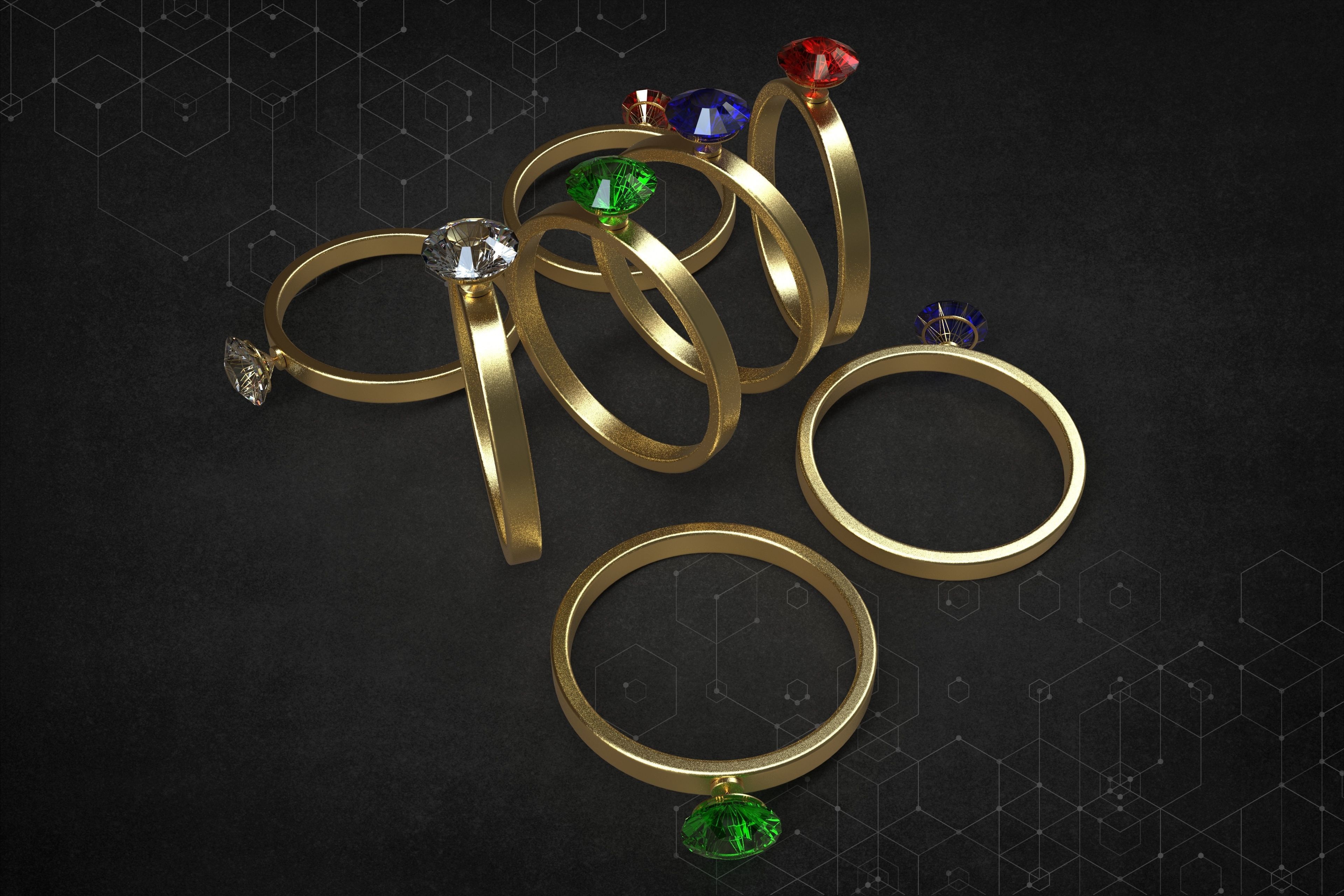 Ring Five 3D model_4