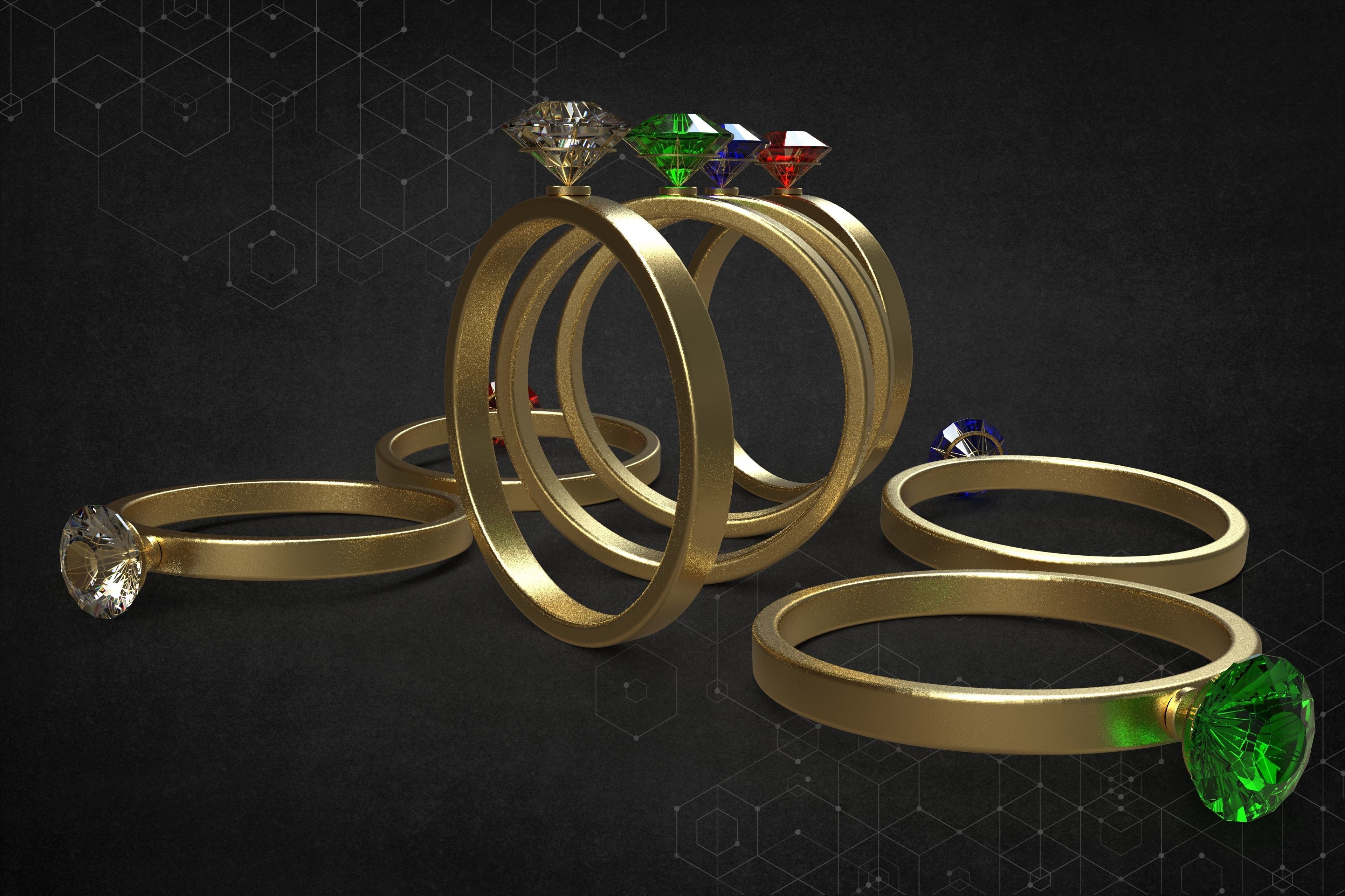 Ring Five 3D model_5