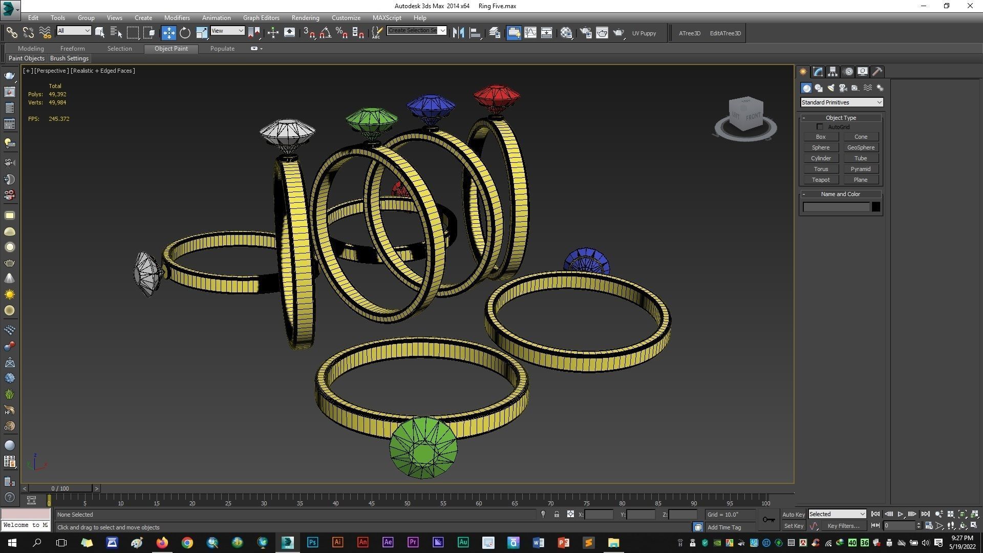 Ring Five 3D model_8