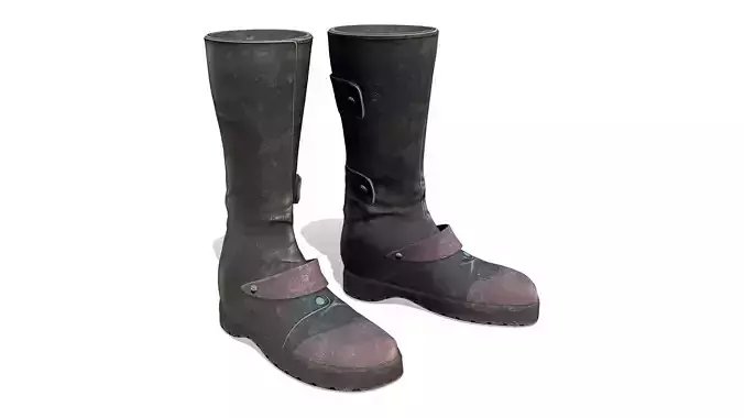 Apocalyptic Grunge Calf Boots