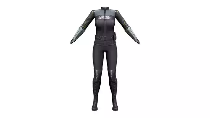 Futuristic Sci-Fi Full Outfit Jacket Pants Arm Shield