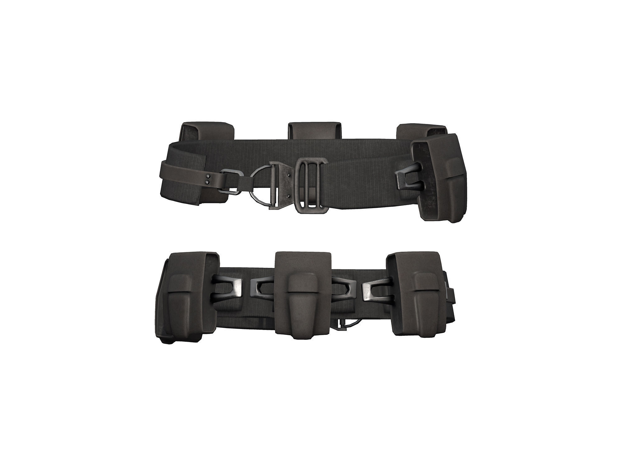 Futuristic Sci-Fi Full Outfit Jacket Pants Arm Shield Low-poly 3D model_7