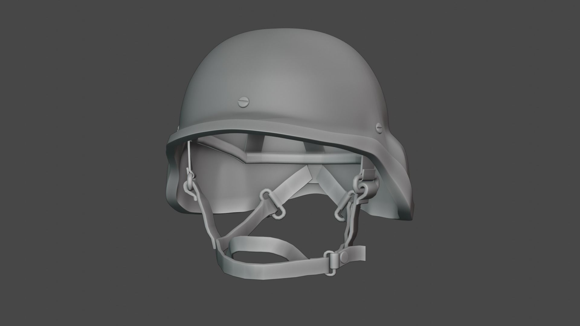 Army kevlar helmet 3D model_2