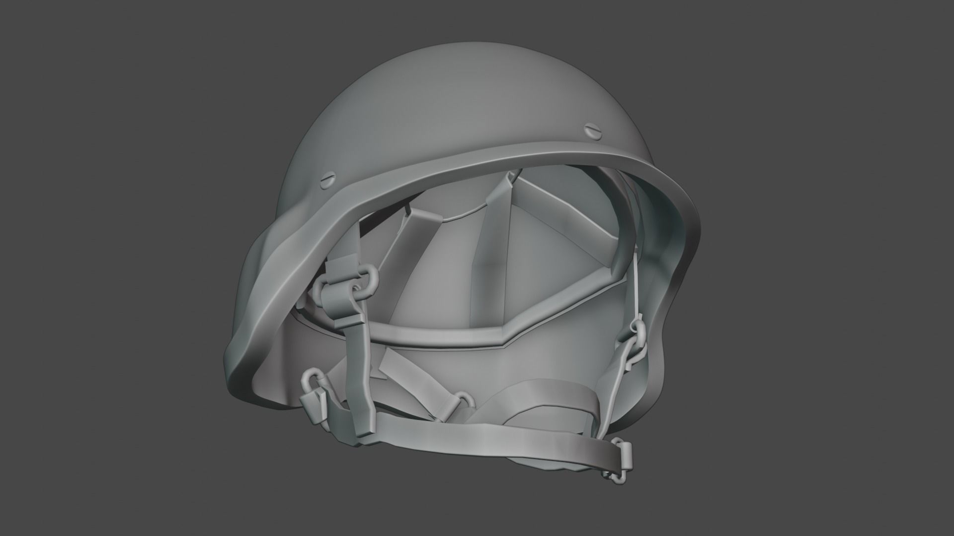 Army kevlar helmet 3D model_4