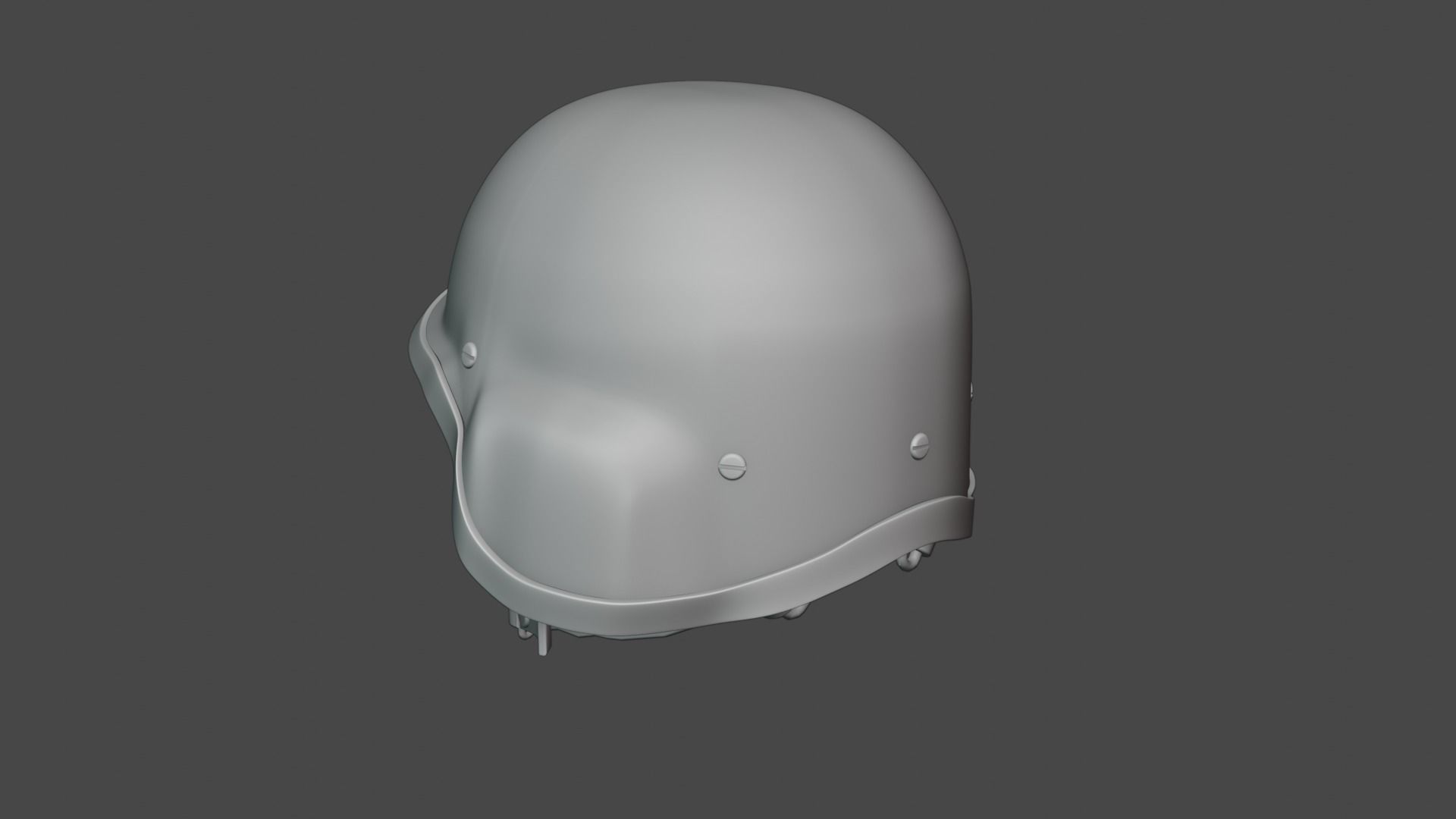 Army kevlar helmet 3D model_3