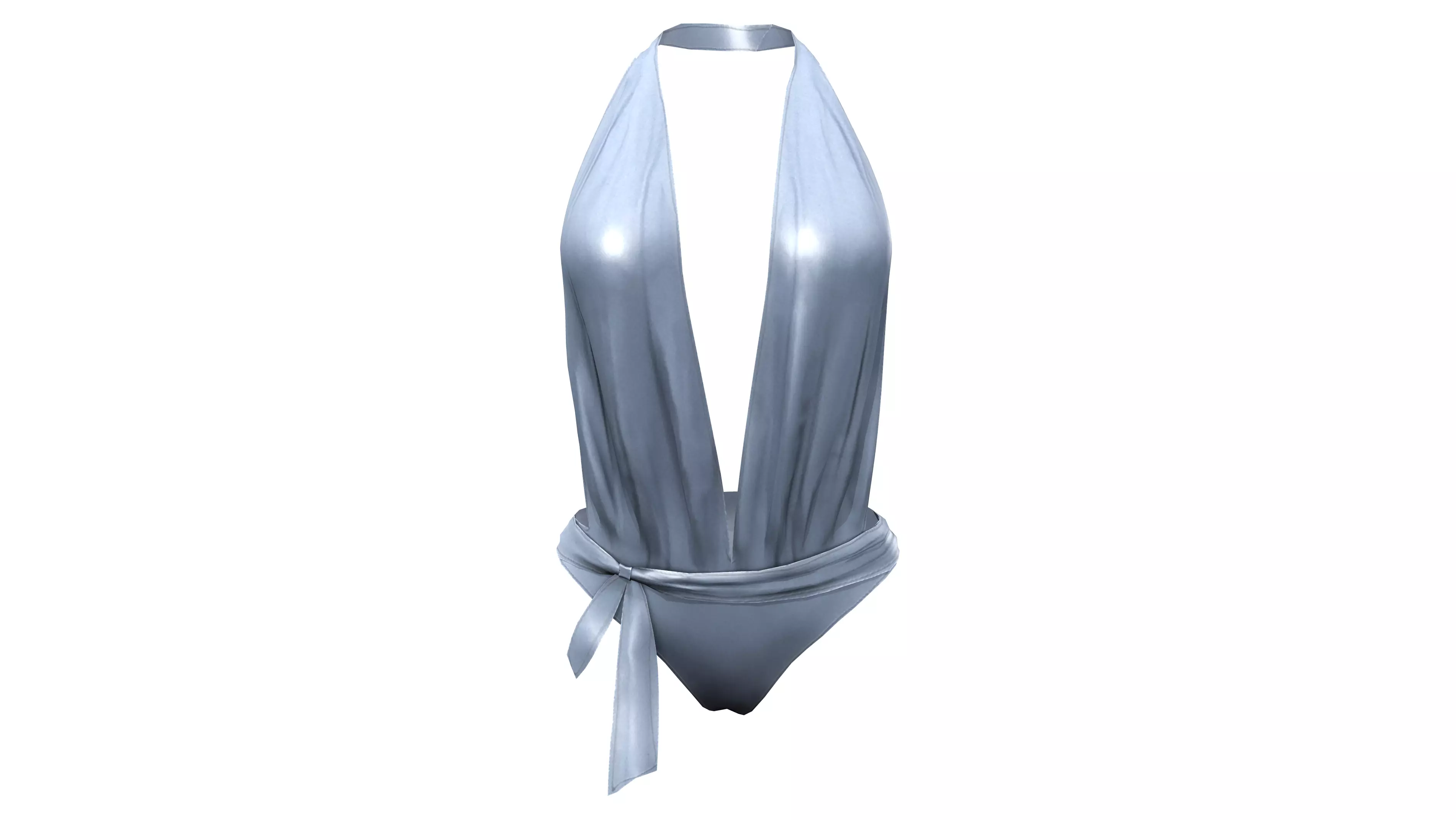 Halter Swimsuit Low-poly 3D model