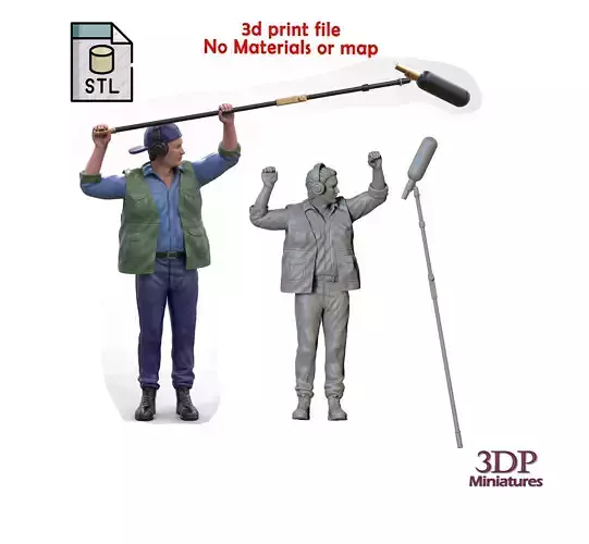 N3 Reporter or Sound Boom Operator 3D print model