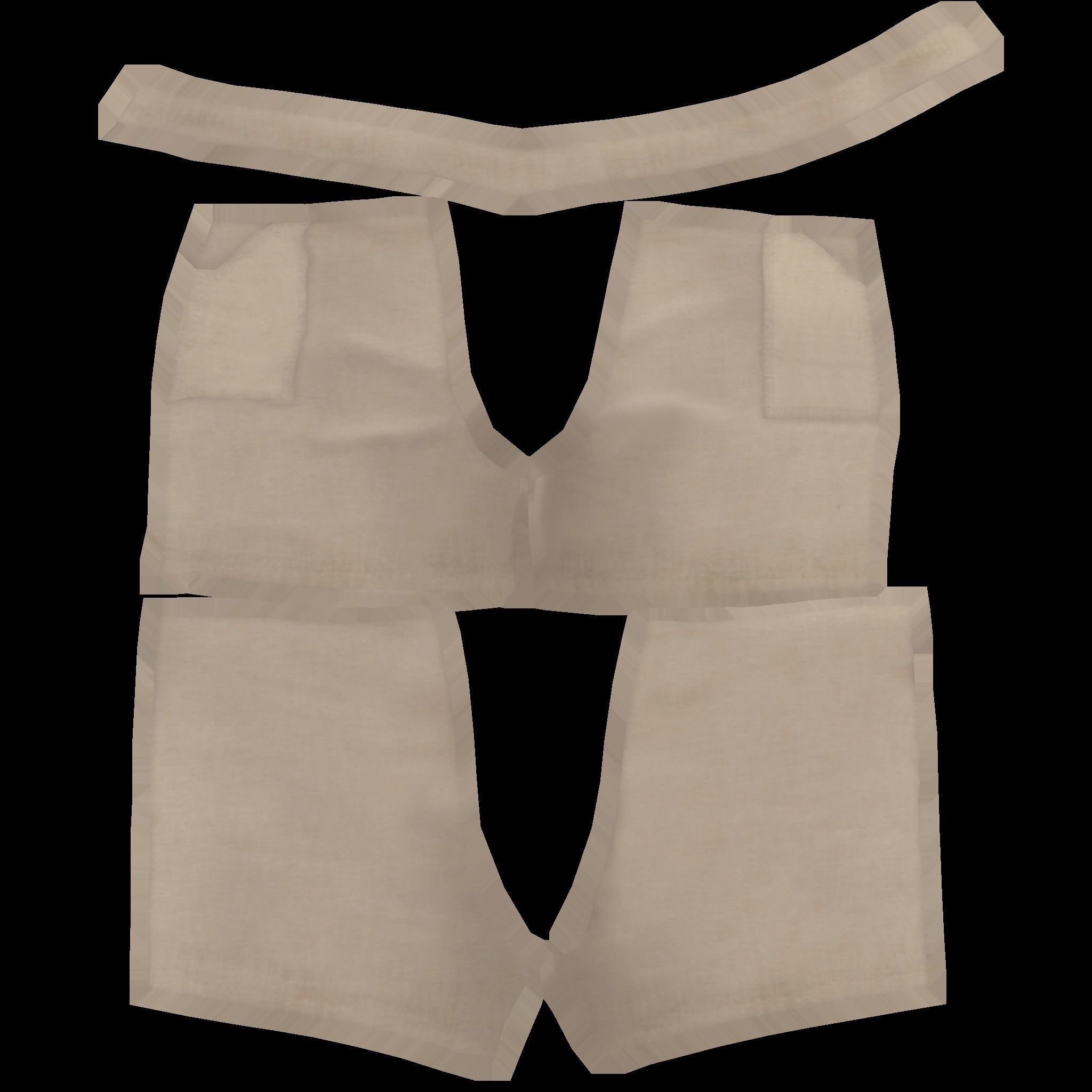 Short Pants Low-poly 3D model_9