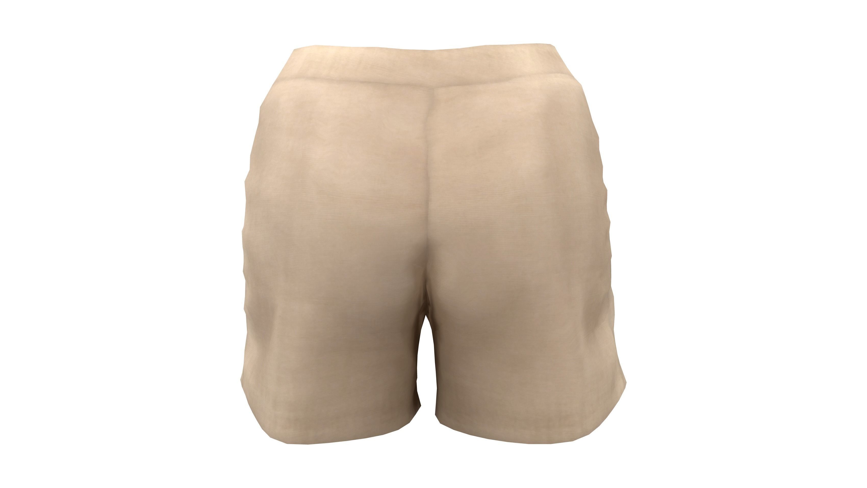 Short Pants Low-poly 3D model_4