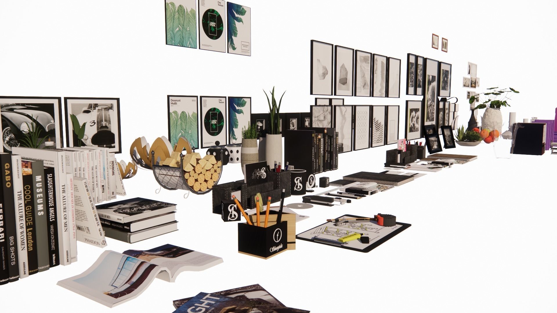 Accessories decoration interior 3d model Part 2 3D model_4