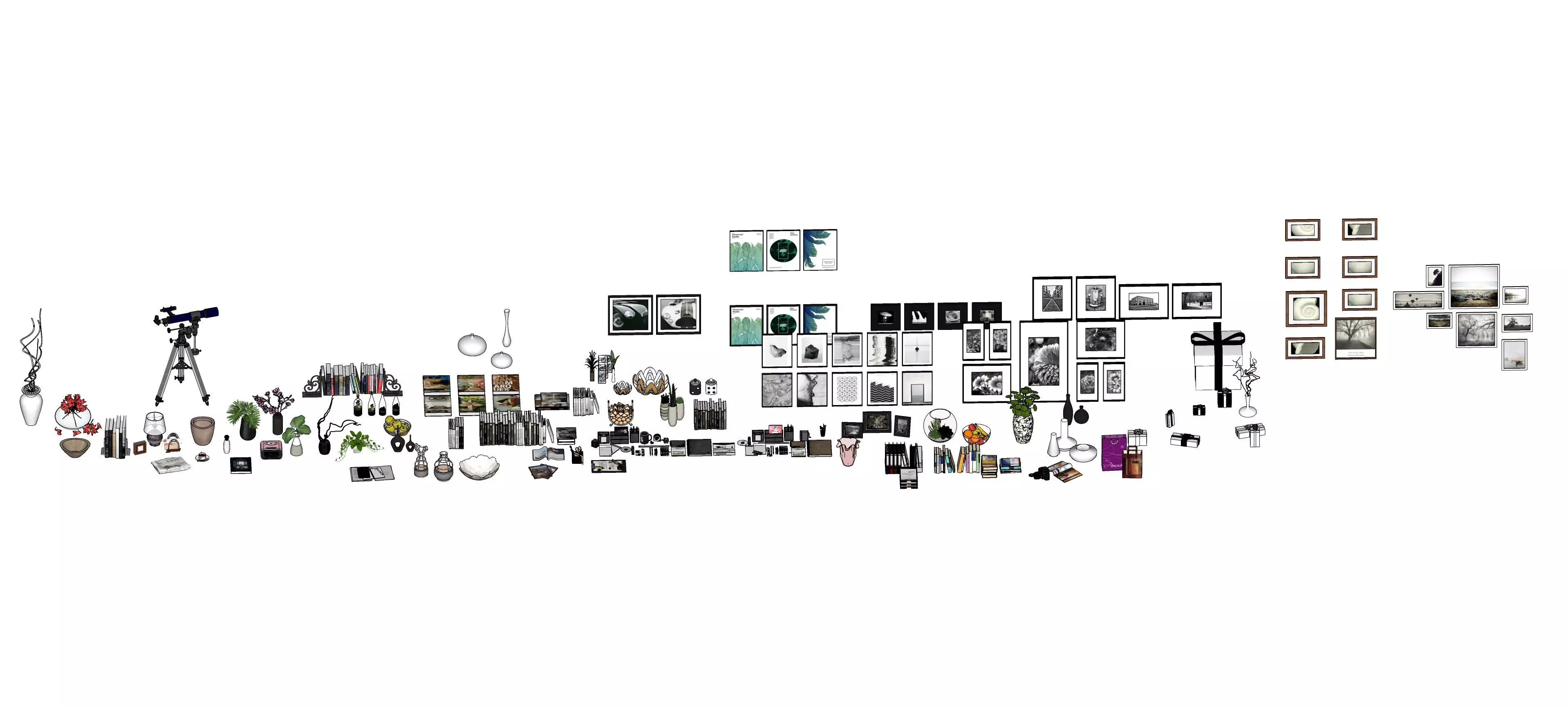 Accessories decoration interior 3d model Part 2 3D model_0