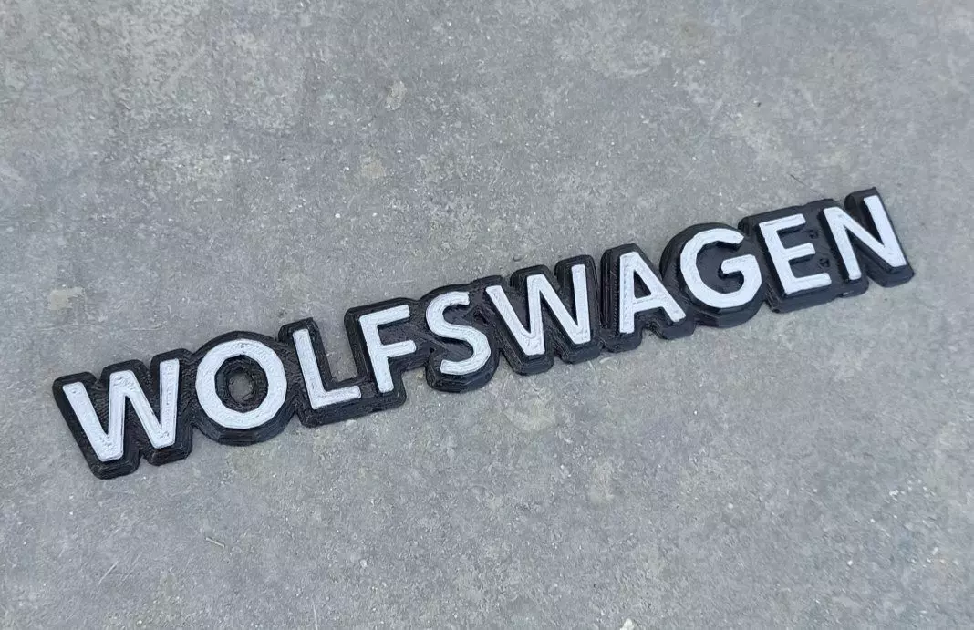 WOLFSWAGEN WOLFSBURG VW MK1 MK2 MK3 3D print model_0