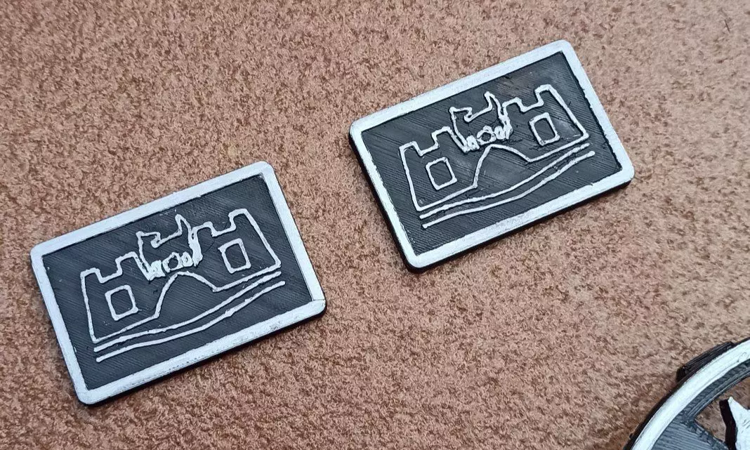 LOGO WOLFSBURG LATERAL GOLF MK1 MK2 MK3 3D print model_0