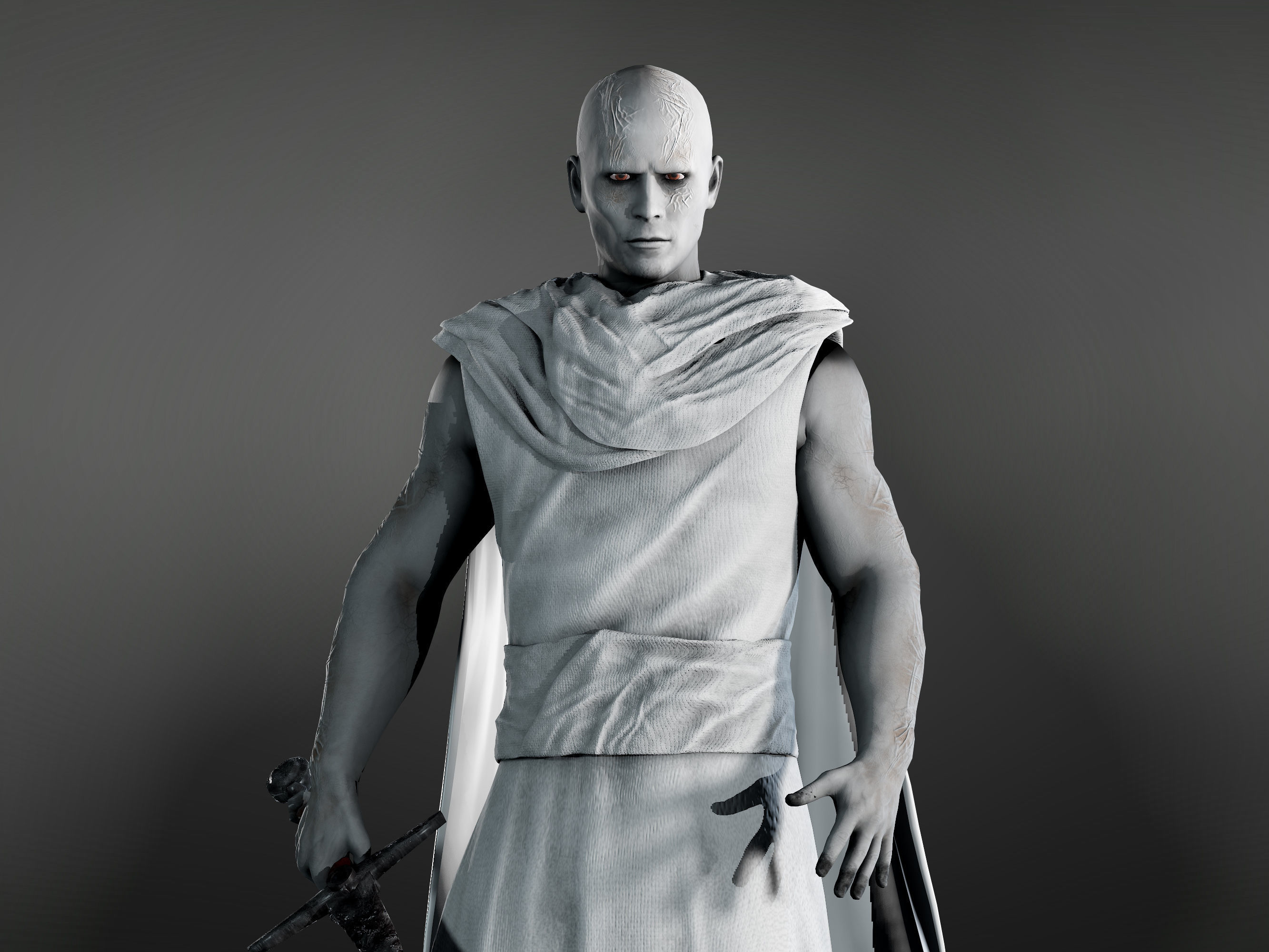 Gorr God Butcher Low-poly 3D model_2