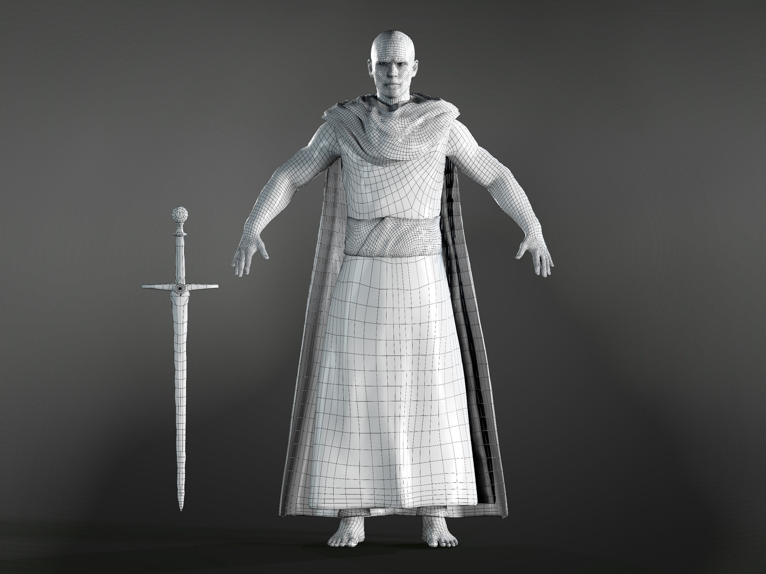 Gorr God Butcher Low-poly 3D model_6