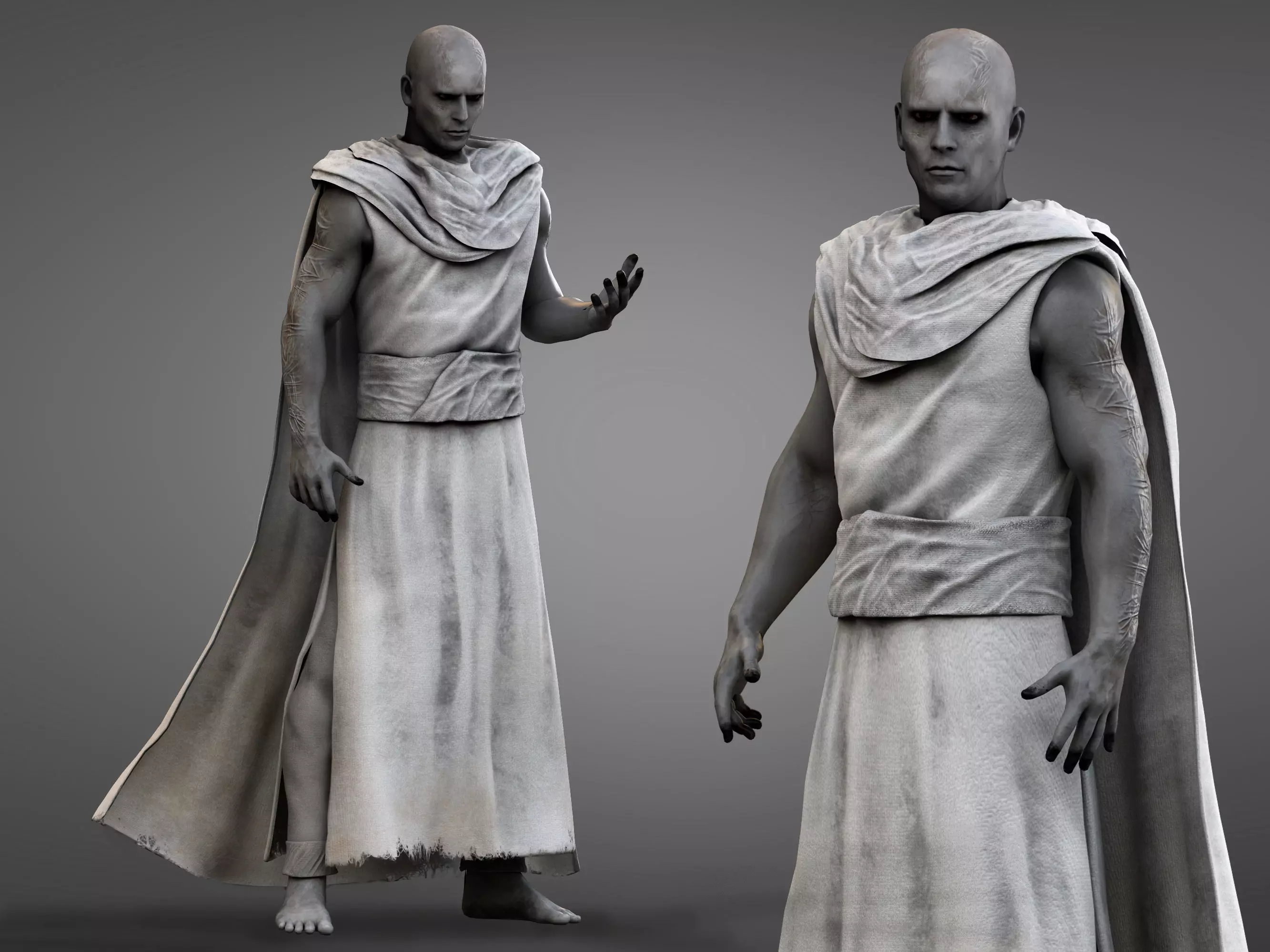 Gorr God Butcher Low-poly 3D model_0