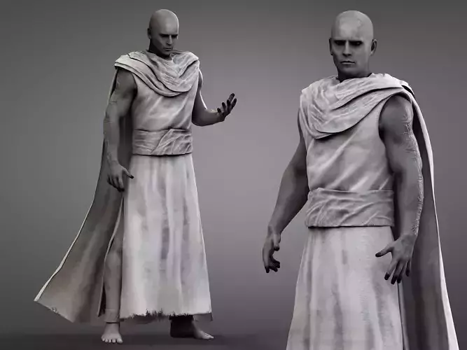 Gorr God Butcher Low-poly 3D model