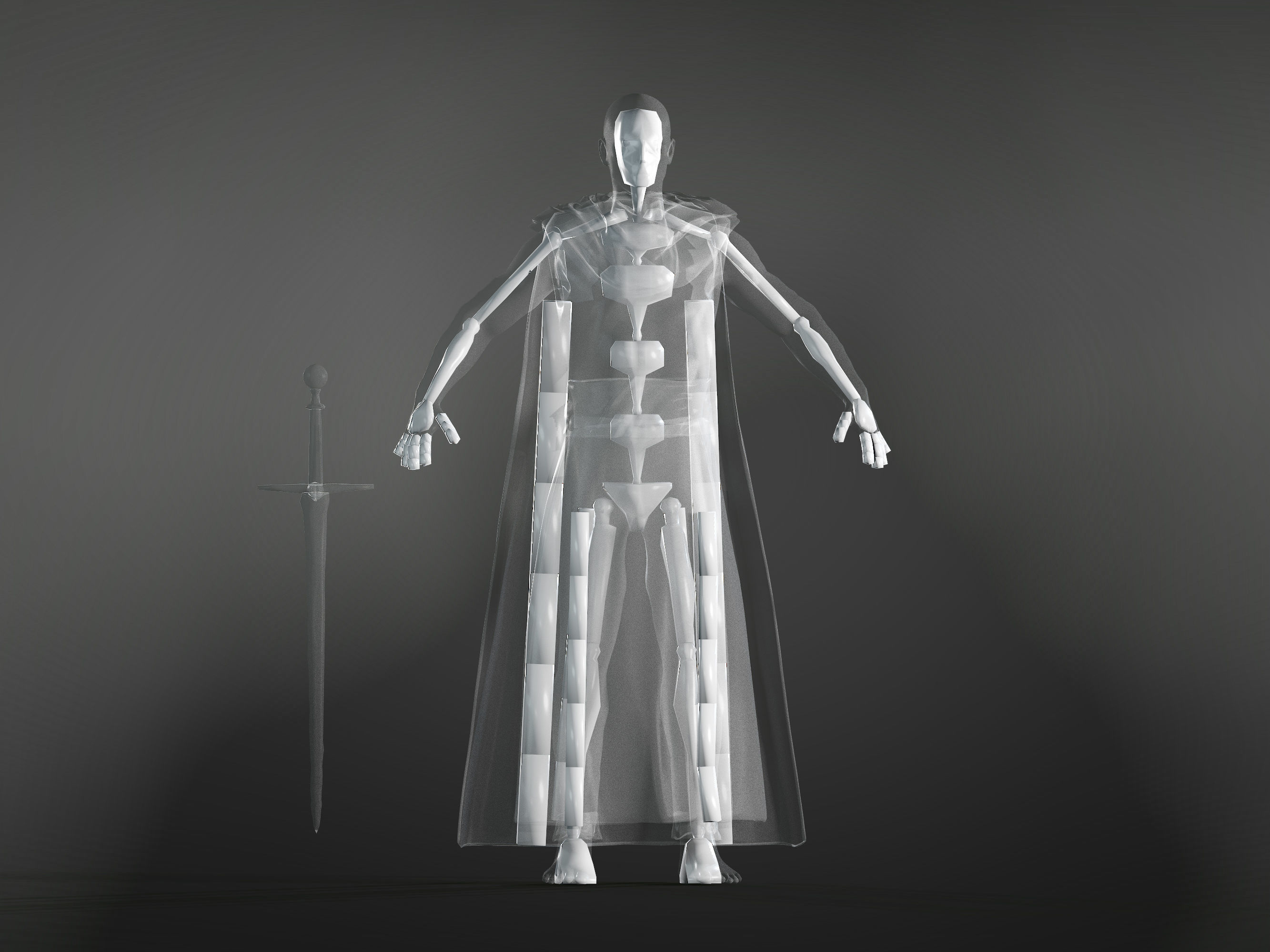 Gorr God Butcher Low-poly 3D model_7