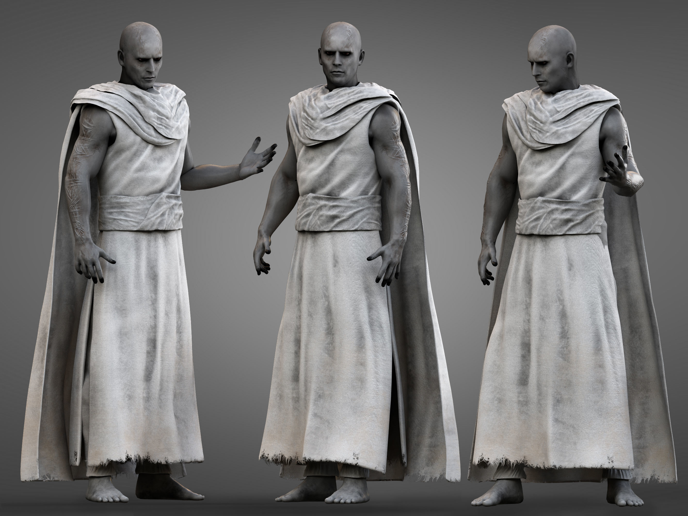 Gorr God Butcher Low-poly 3D model_1