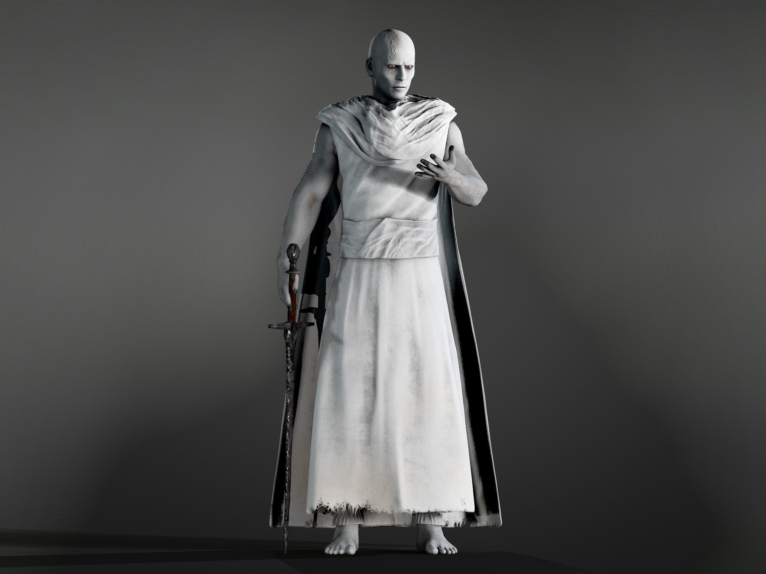 Gorr God Butcher Low-poly 3D model_4