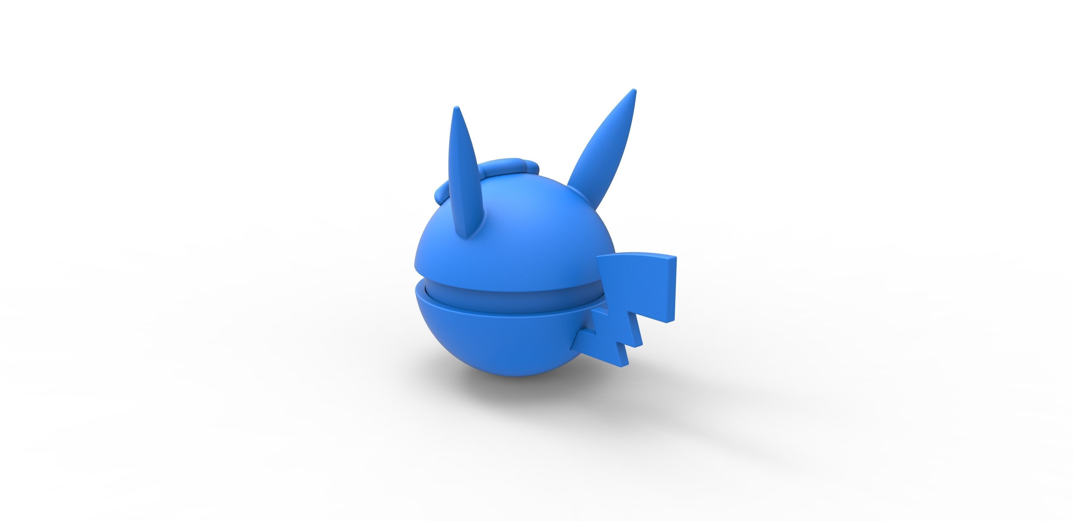  Pikachu Curly orb 3D print model_15