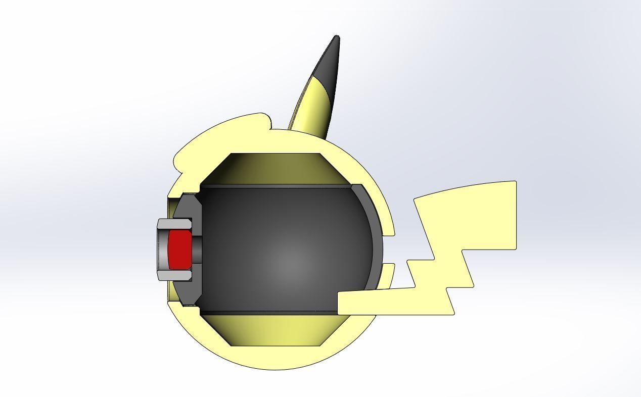  Pikachu Curly orb 3D print model_21