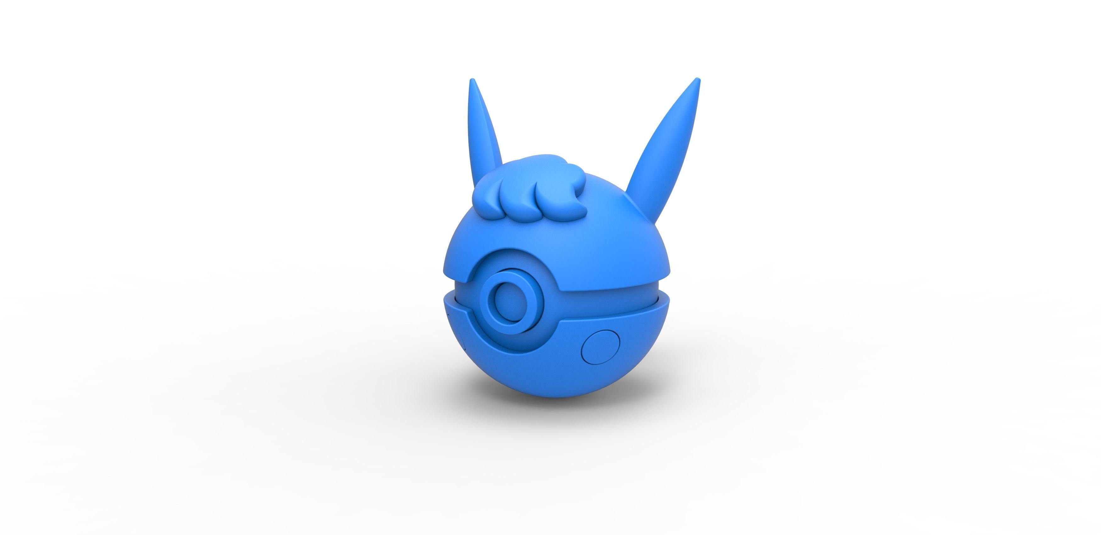  Pikachu Curly orb 3D print model_8