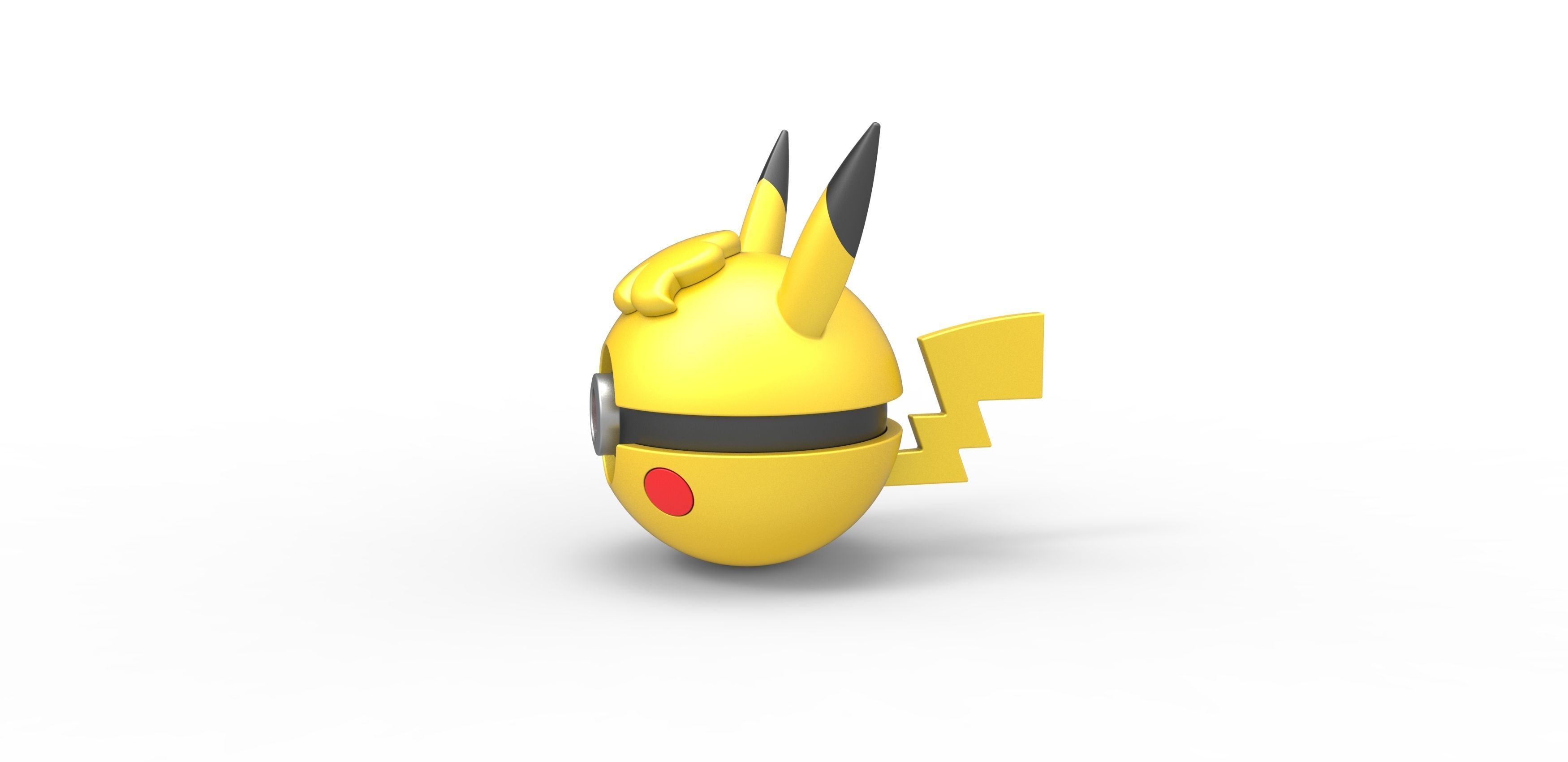  Pikachu Curly orb 3D print model_5