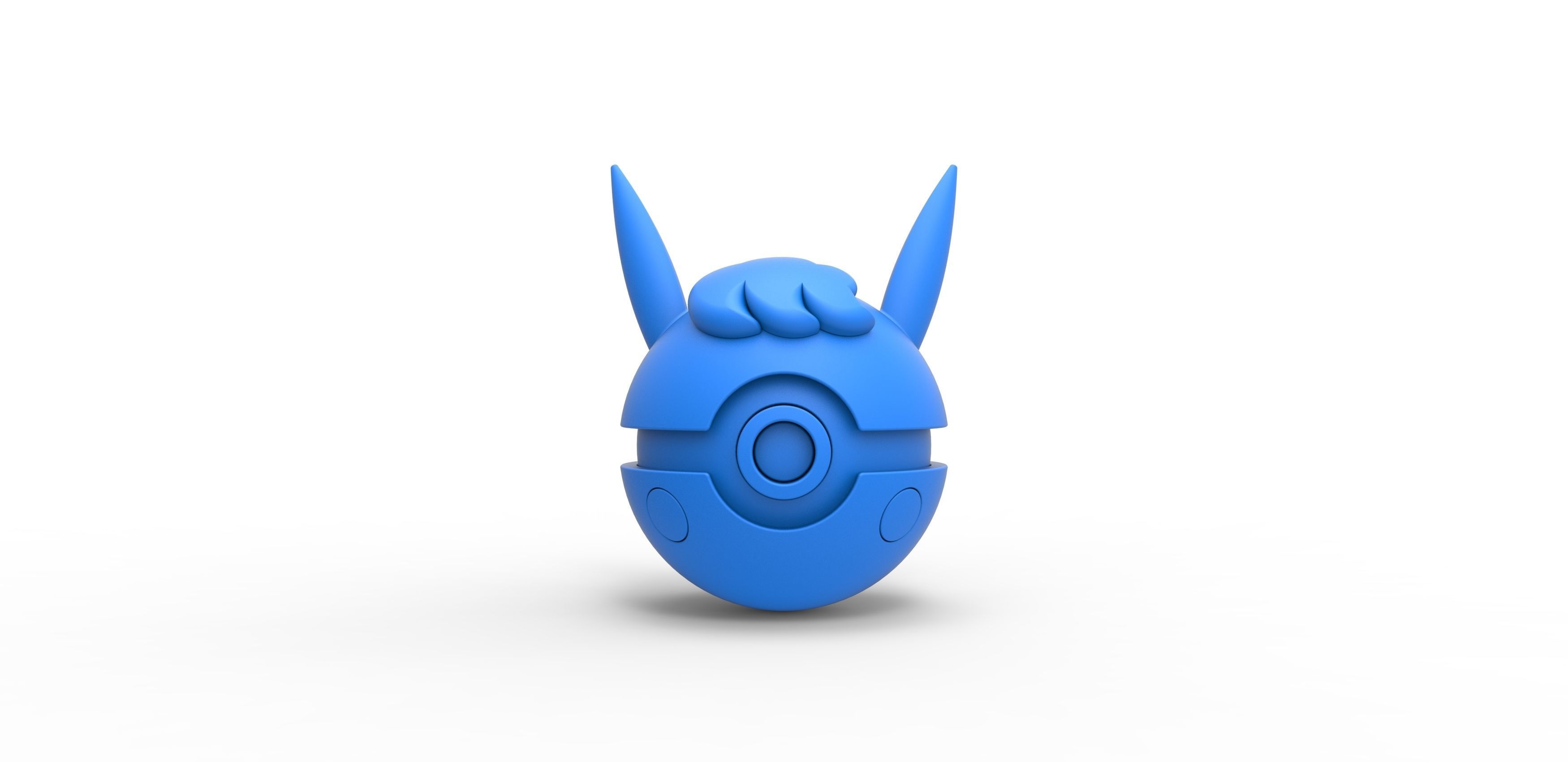  Pikachu Curly orb 3D print model_10