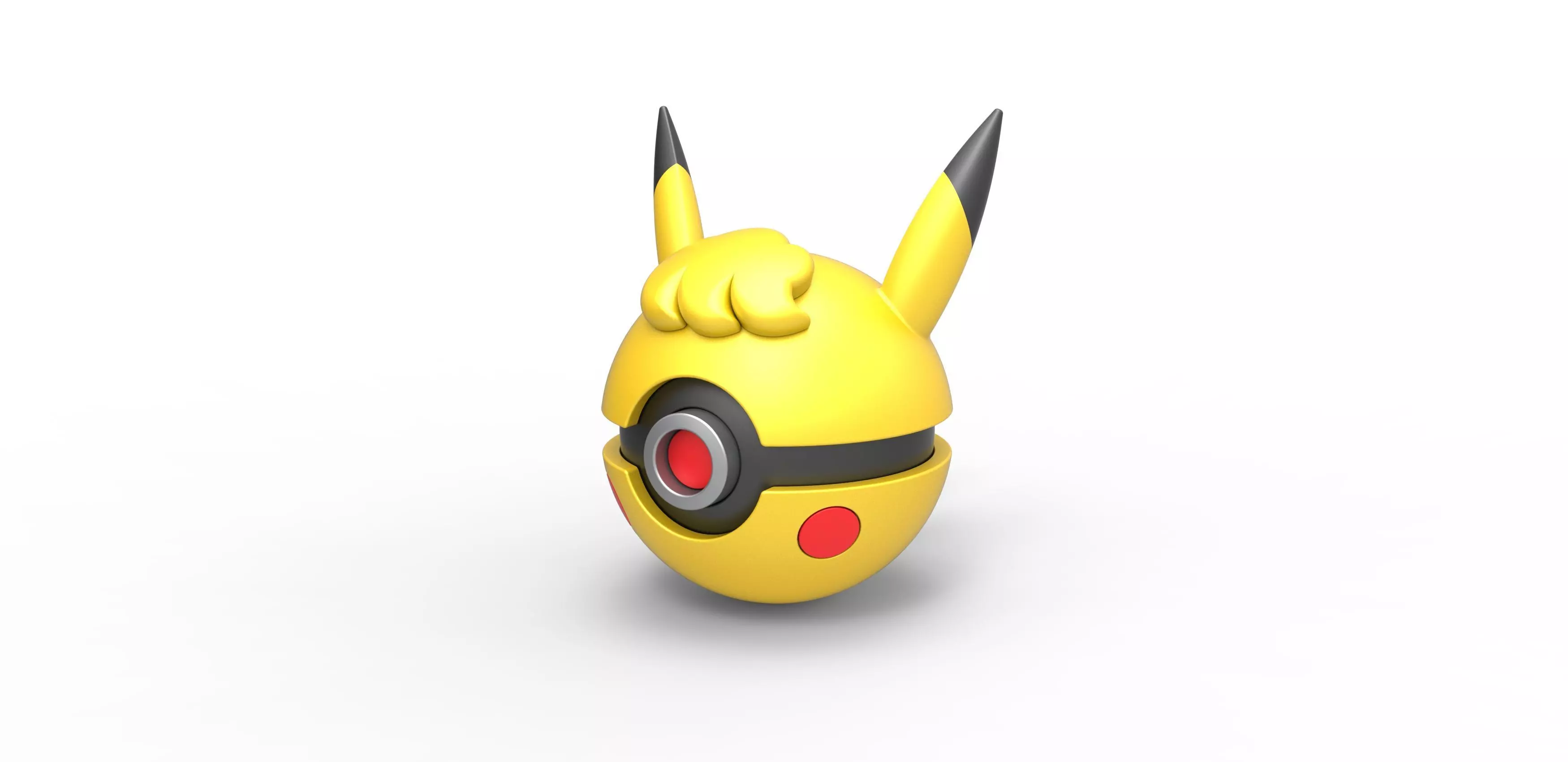  Pikachu Curly orb 3D print model_0