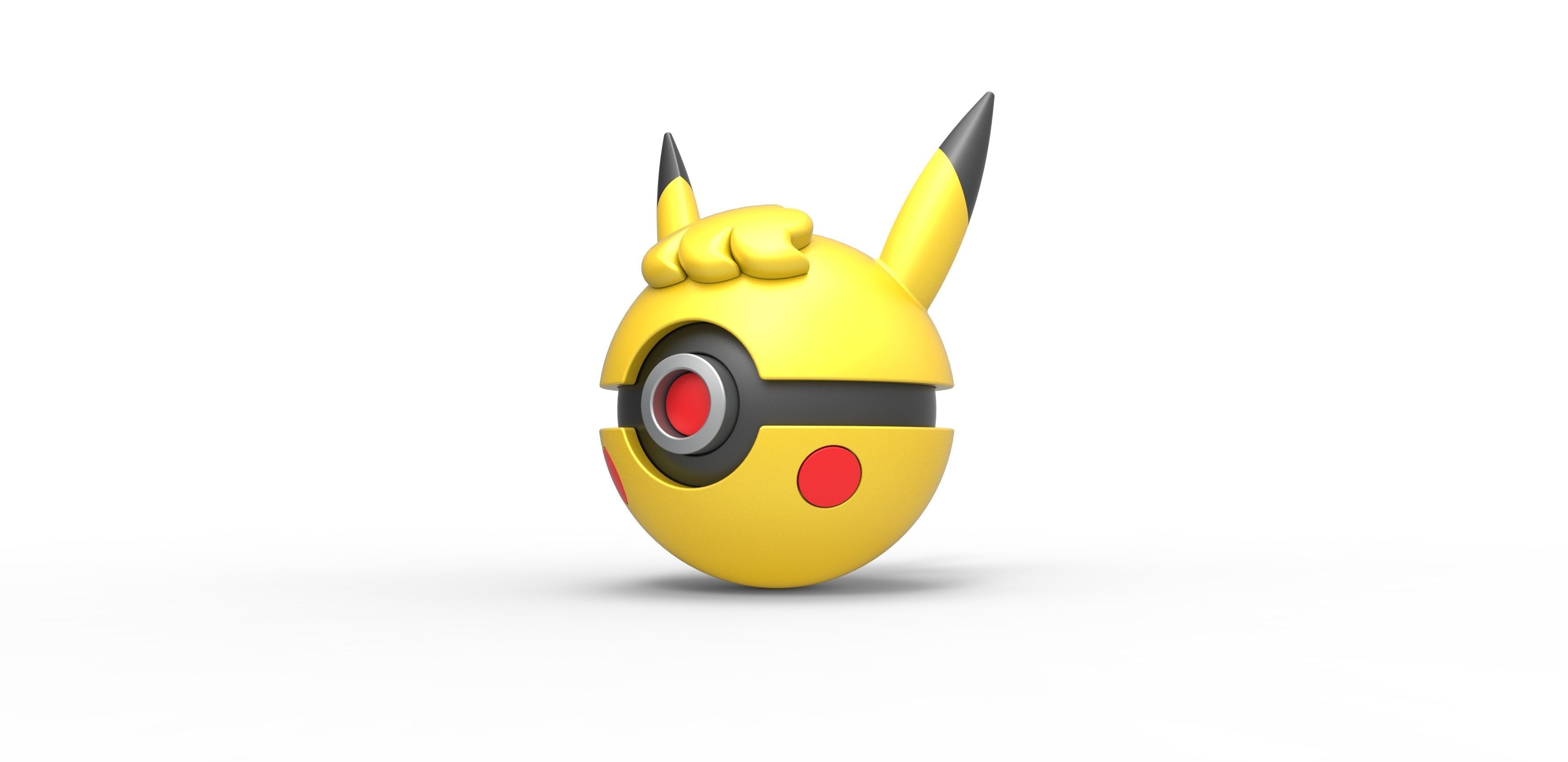  Pikachu Curly orb 3D print model_1