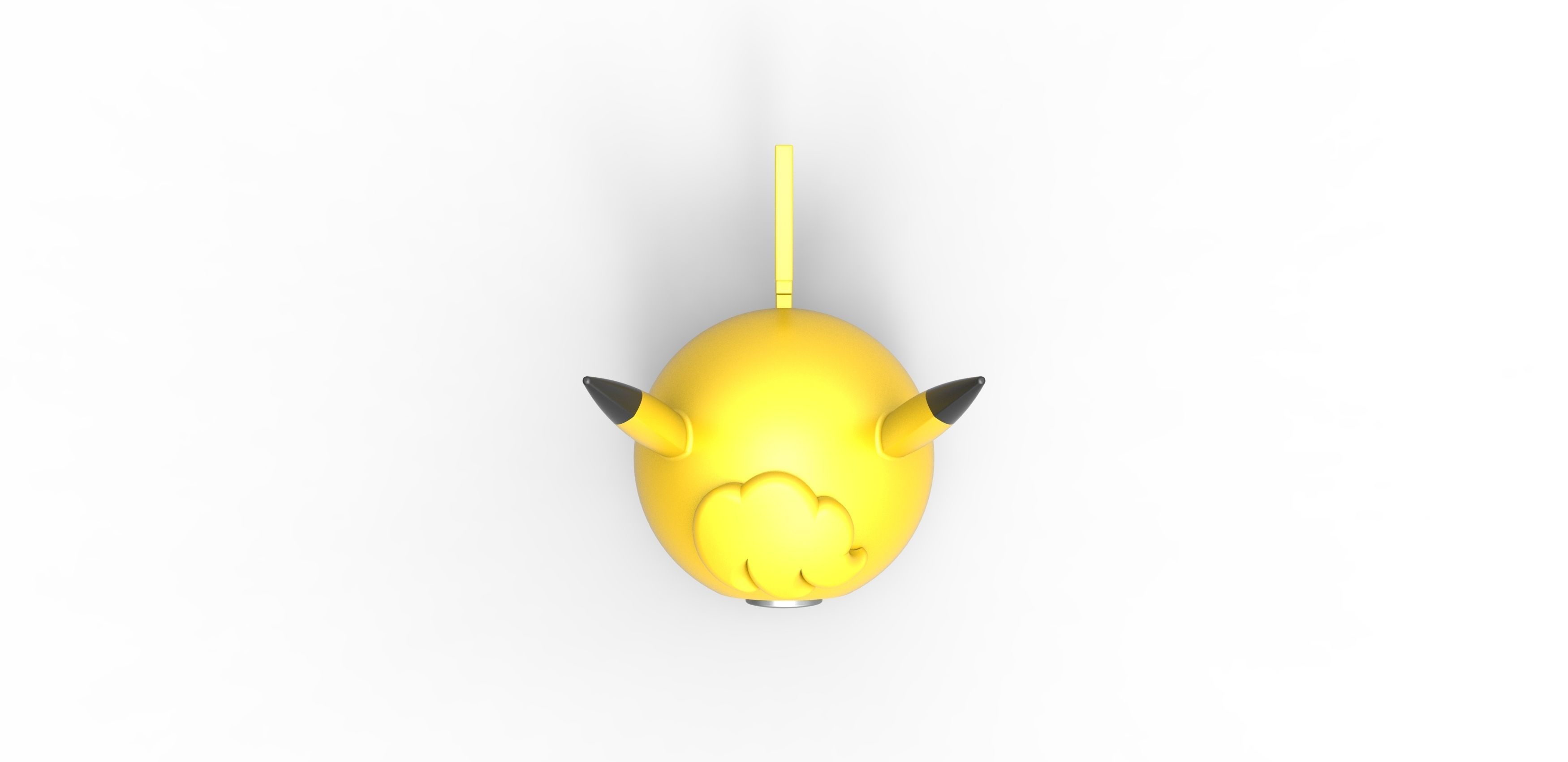  Pikachu Curly orb 3D print model_4